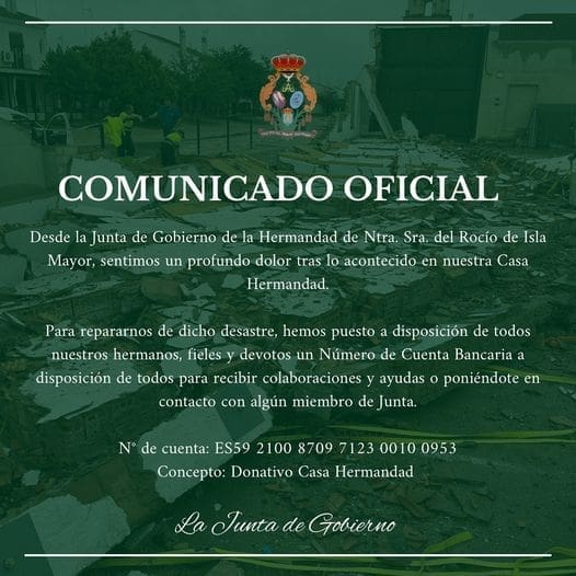 Comunicado de la Hermandad