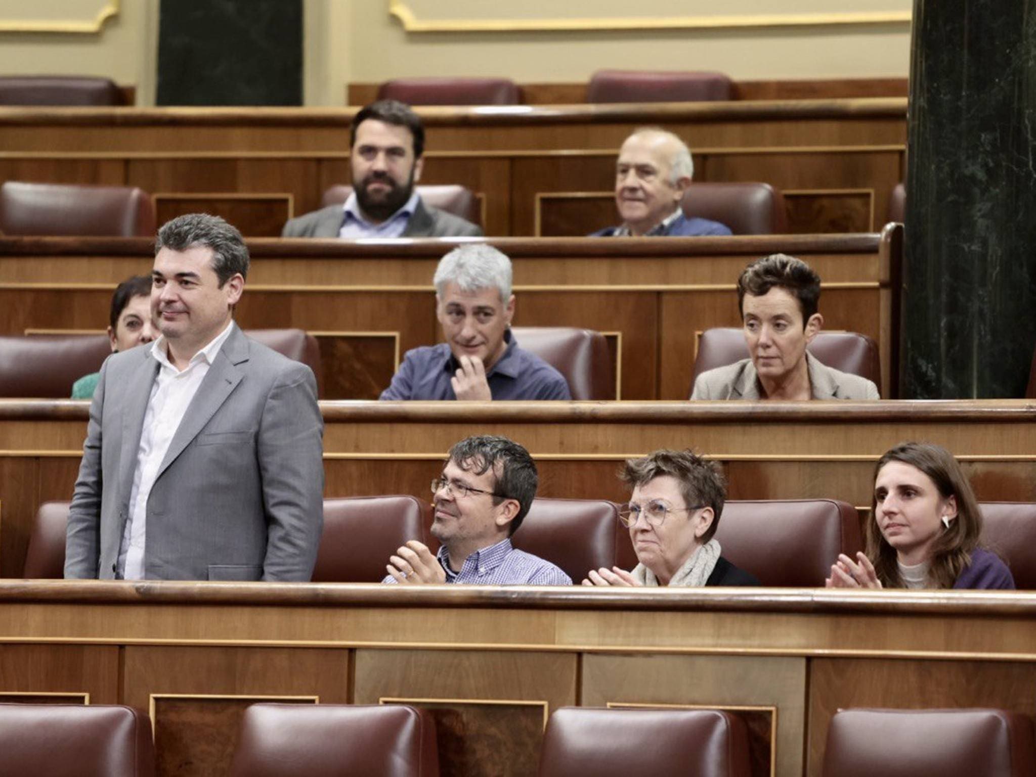 Ezequiel García en tomando posesión de su condición de diputado en las Cortes Generales
