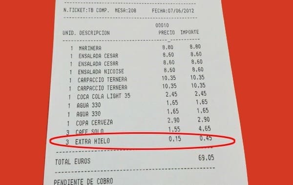 FACUA advierte de las trampas que algunos hosteleros realizan para inflar la factura