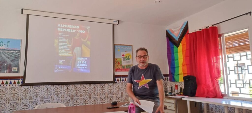 El cabeza de lista, Nacho Ruiz, en un momento de la charla "República y Horizontes" | Gorka Fernández, Tu Periódico