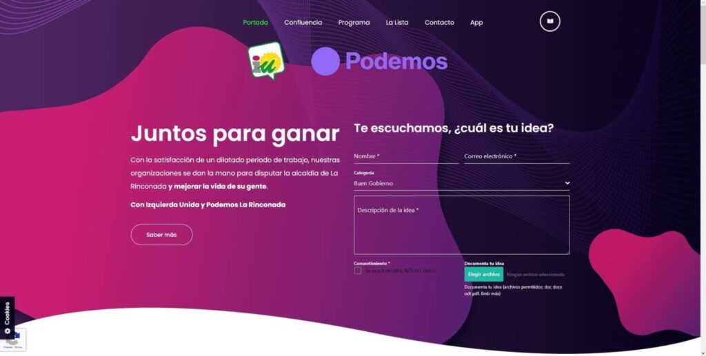 Wen confluencia Izquierda Unida - Podemos