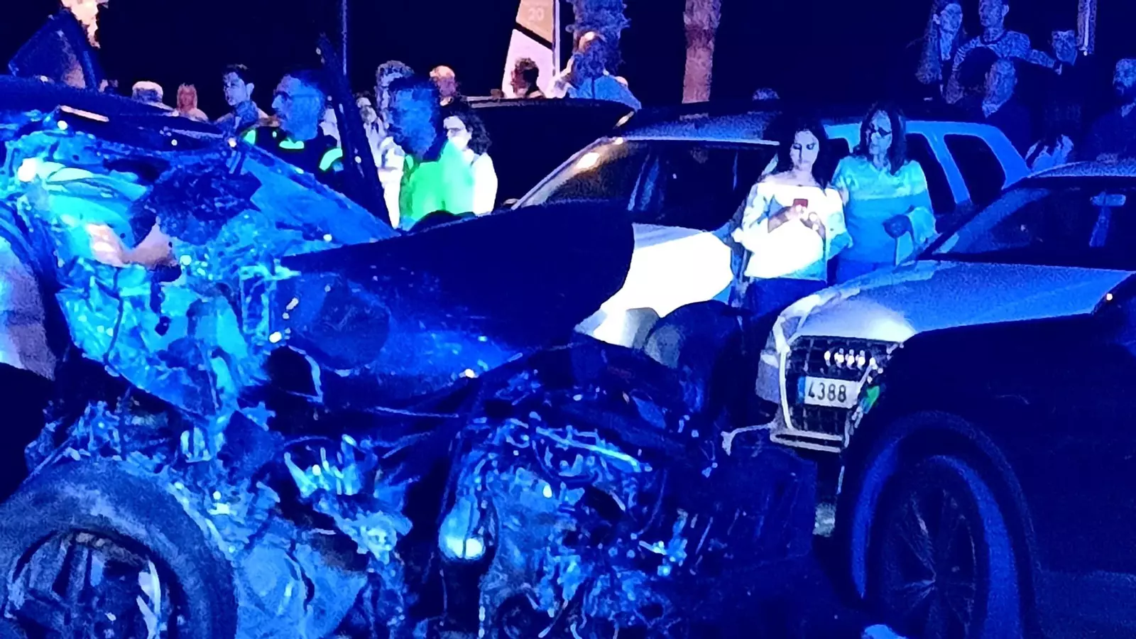 Dos muertos y tres heridos graves en un accidente de tráfico en el paseo marítimo de Fuengirola