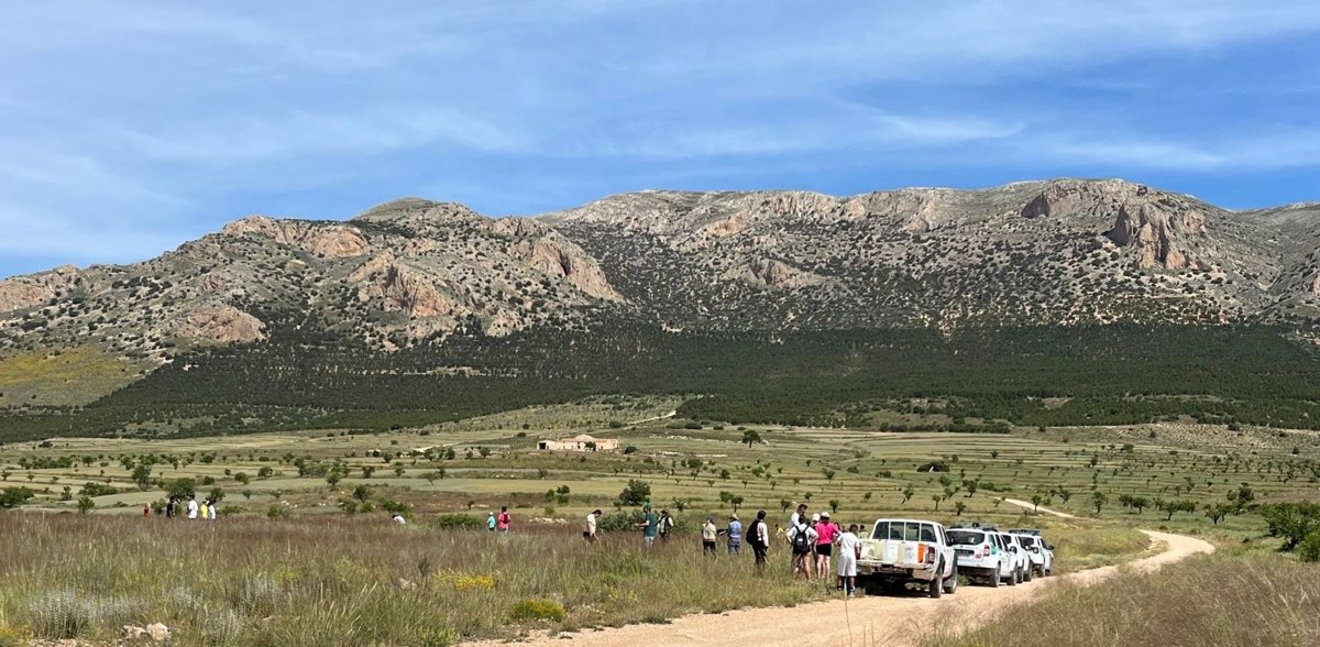 Alumnos del CEIP Jerónima Reche participan en la reforestación del monte público de Los Chaveses, en Chirivel