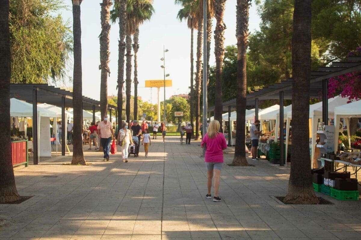 Mercado de cercanía, con productos ecológicos