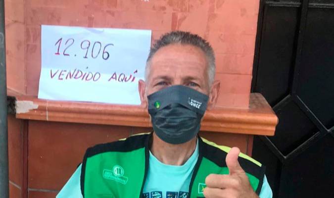 El vendedor de ONCE, Jesús Caballero