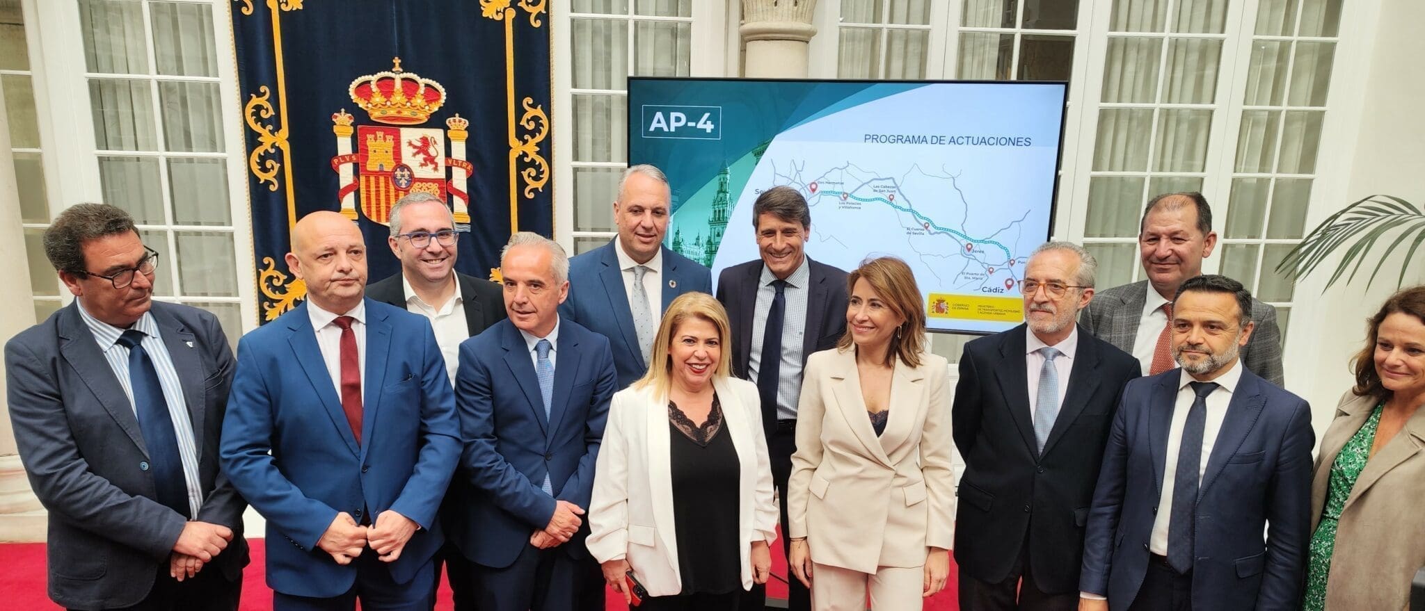 El nuevo enlace en el término municipal de Los Palacios y Villafranca, entre las mejoras previstas por el Ministerio para la AP-4 que también verá ampliado su trazado con un tercer carril desde Sevilla a Las Cabezas de San Juan