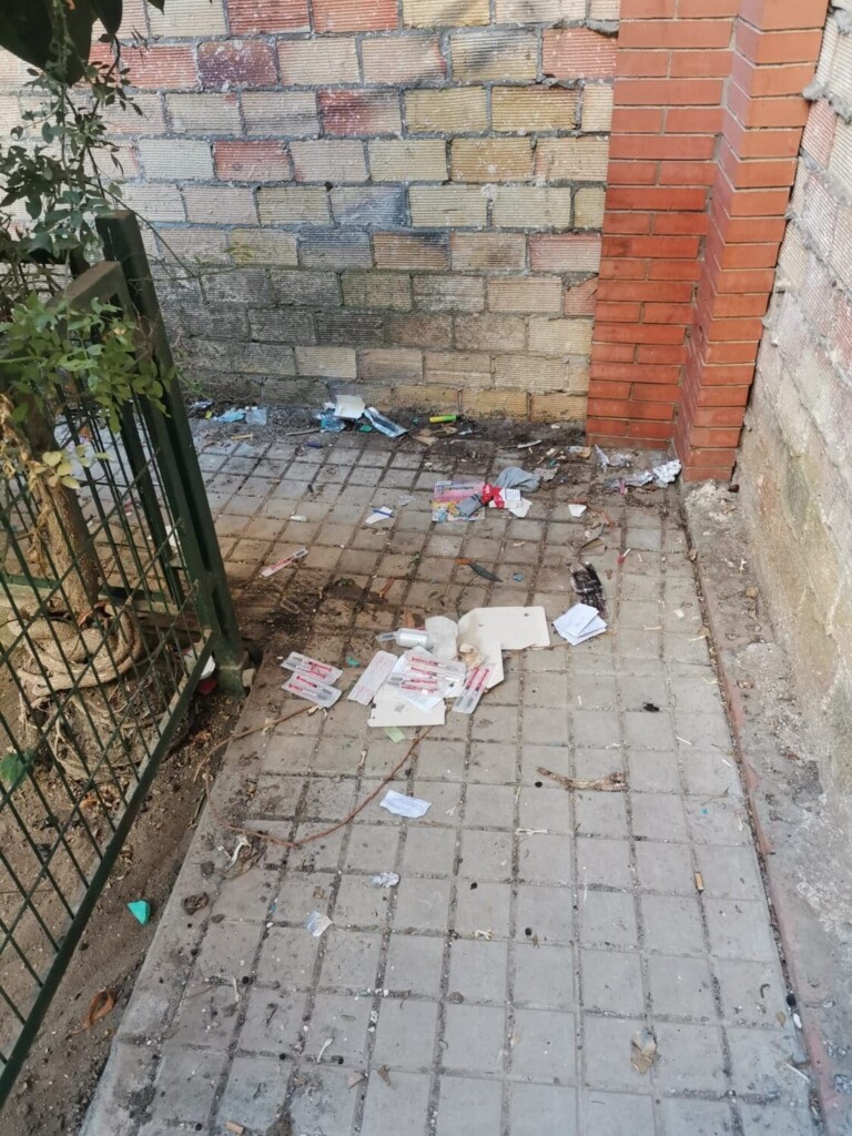 Estado de las zonas de la actuación, antes y después