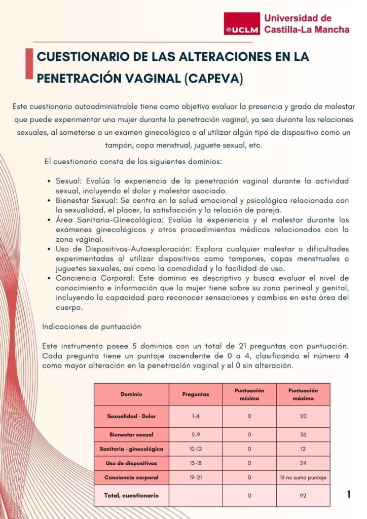 Autocuestionario sobre sexualidad y menopausia