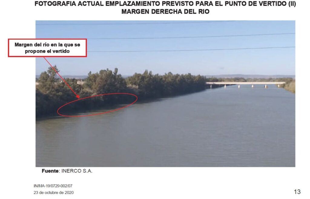 Propuesta de punto de vertido