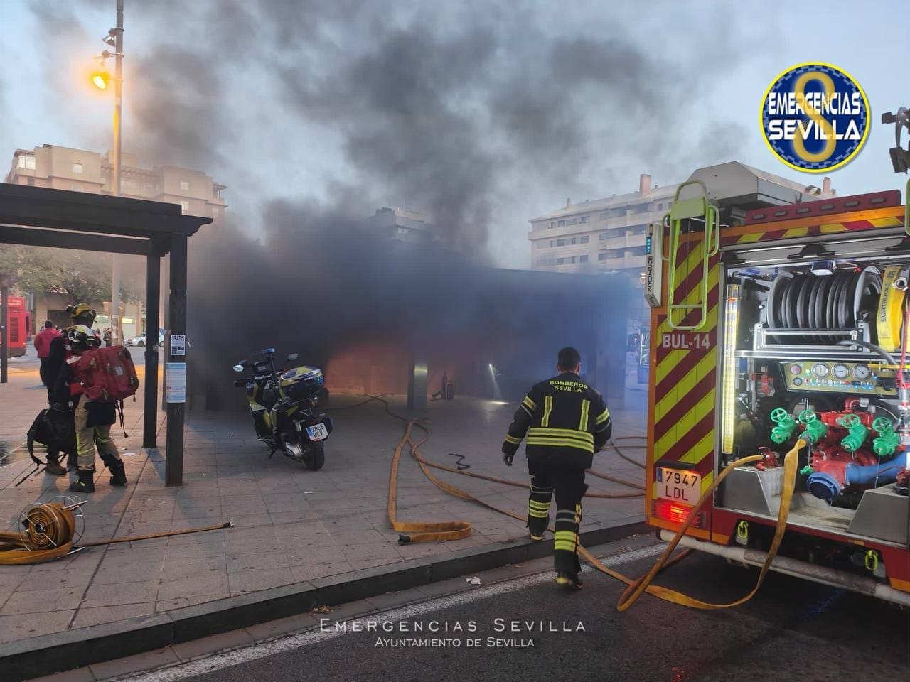 Cerrada la estación de San Bernardo por un conato de incendio en una escalera mecánica