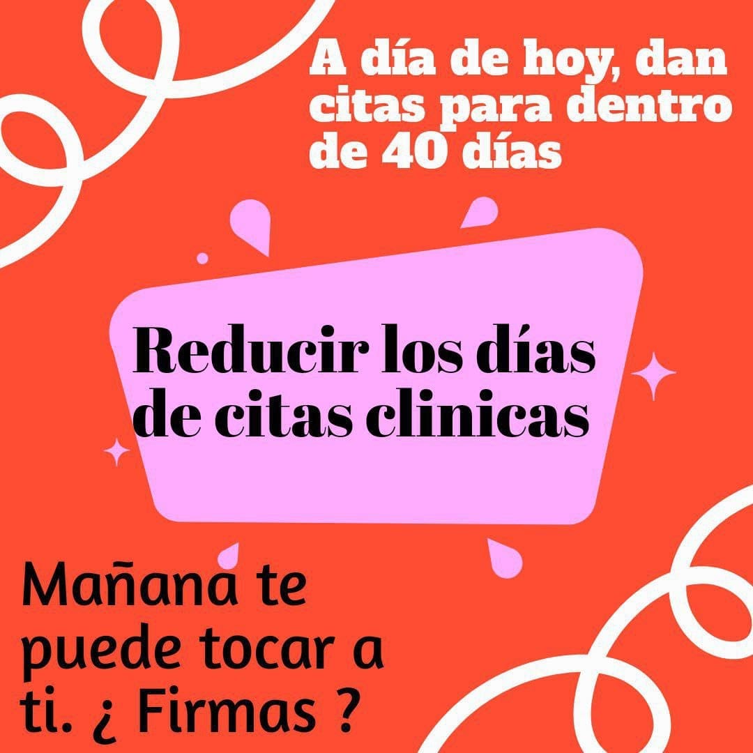 Recogida de firmas contra las demoras en atención primaria