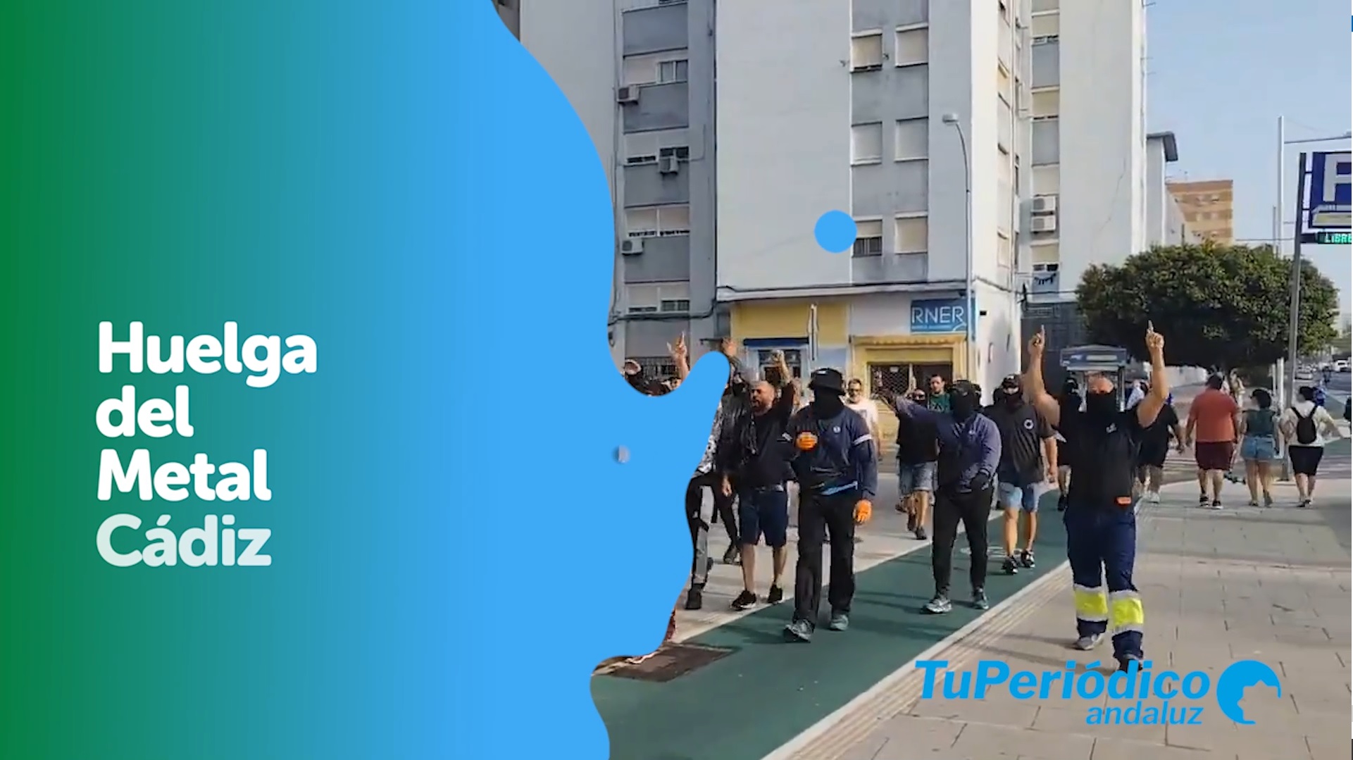 Videoresumen de la primera jornada de la huelga del metal en Cádiz