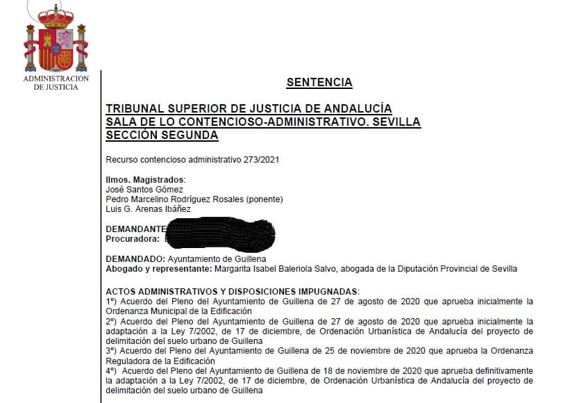 Sentencia Guillena