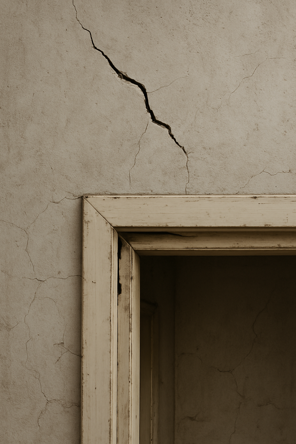20250806 0338 puerta desprendida y grieta simple compose 01k1ygf2ppevxry588tbz2nst9