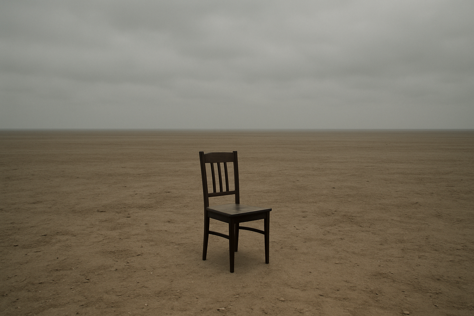 20250806 2202 lonely chair scene simple compose 01k20fjyd0f73bqxx5a110haxb
