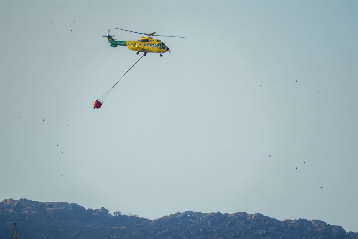 cádiz. sucesos. extinguido el incendio forestal declarado el martes en una zona de difícil orografía en los barrios