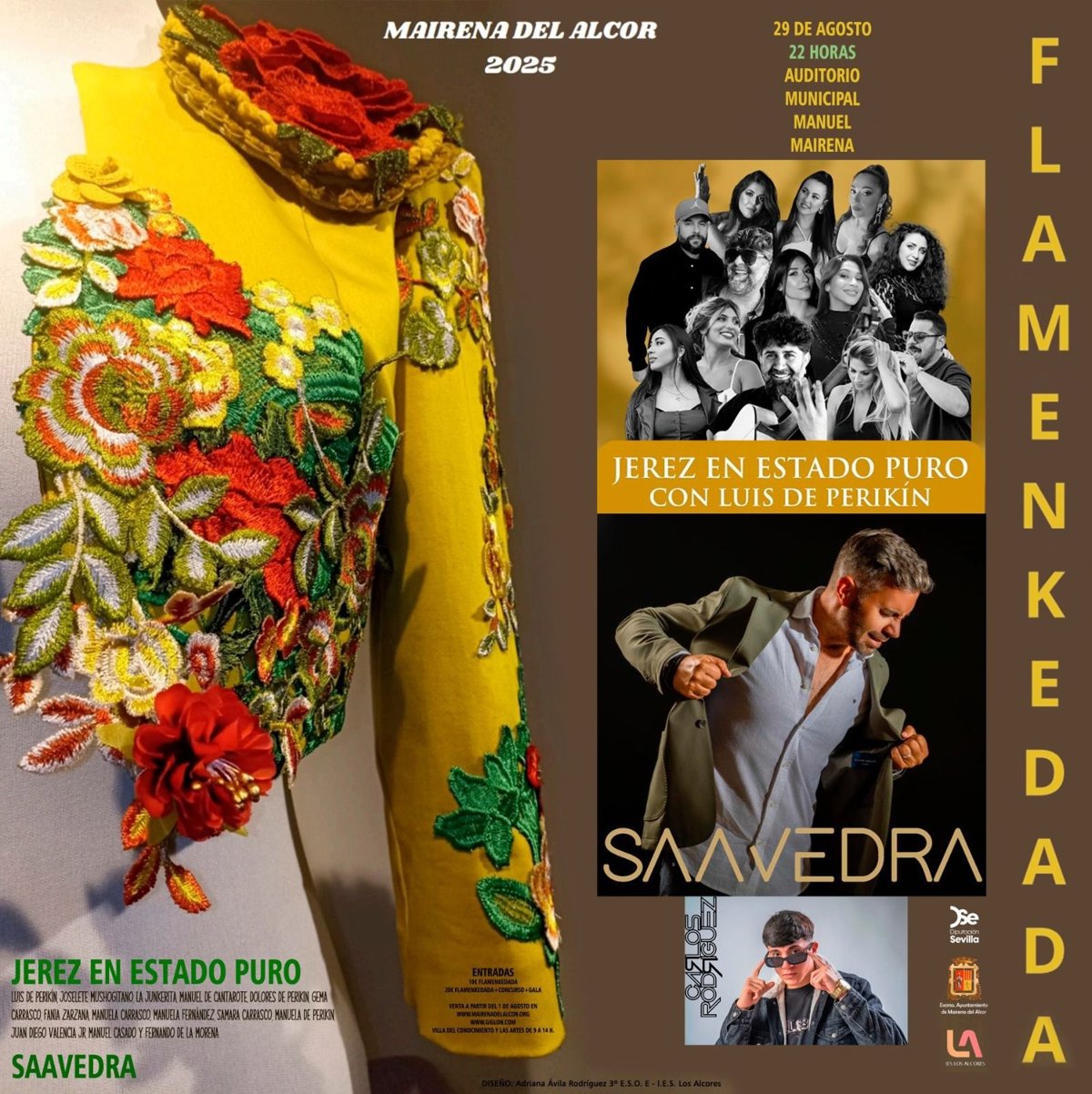 sevilla. mairena del alcor celebra este viernes en su auditorio su ix 'flamenkedada' con saavedra y luis de perikín