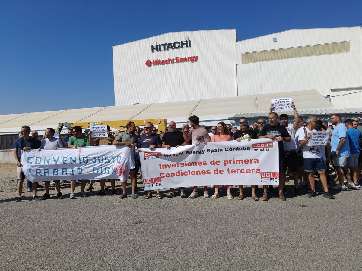 córdoba. el comité de empresa de hitachi desconvoca la huelga indefinida tras un principio de acuerdo sobre el convenio