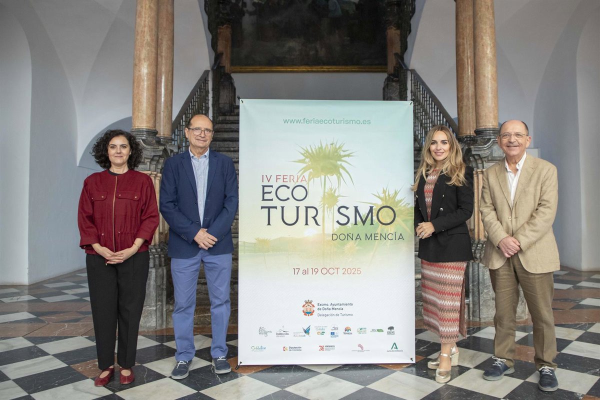 presentación de la iv feria de ecoturismo que se celebrará en doña mencía del 17 al 19 de octubre.