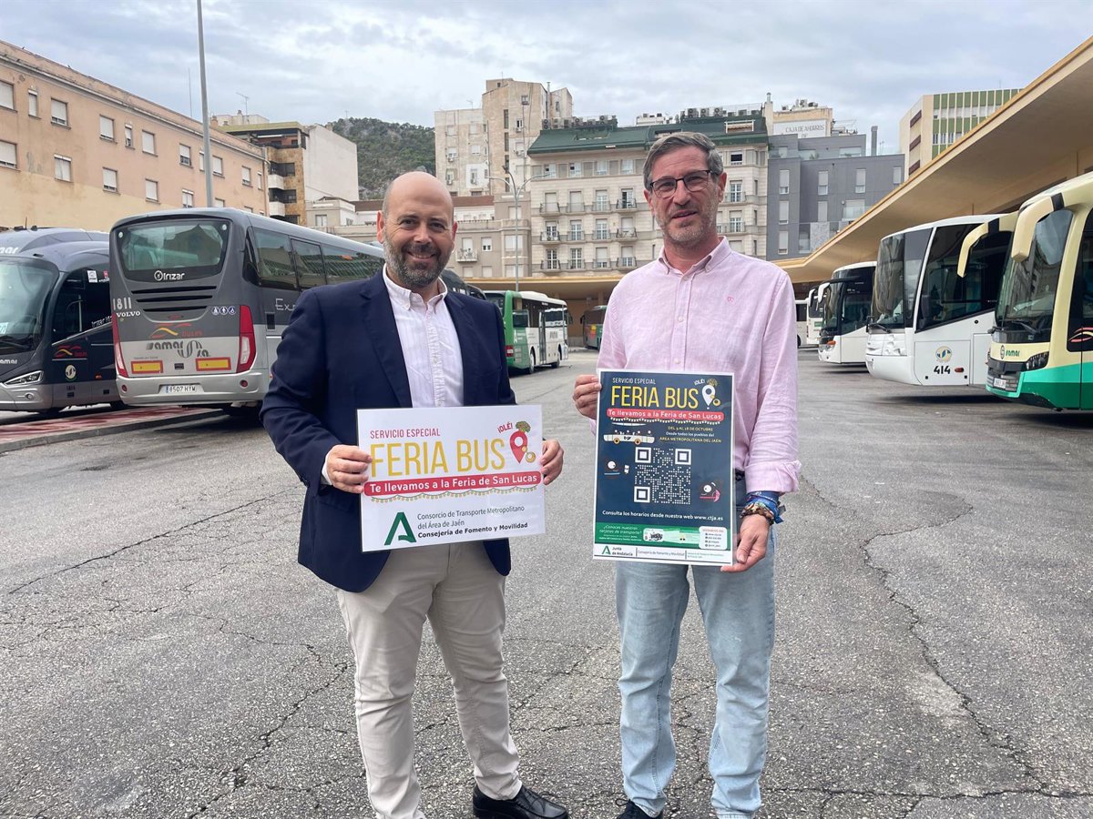 El dispositivo de transporte metropolitano en Jaén para la Feria de San Lucas contará con 206 servicios especiales