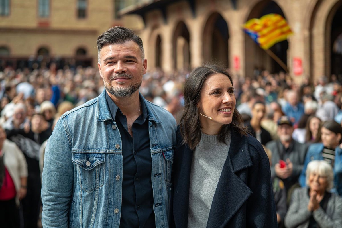 Irene Montero cree que «bastante gente» sabía cómo era Errejón mientras que a Rufián le sorprendió «absolutamente»